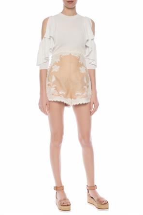 Floral motif shorts, zdjęcie 2 Floral motif shorts od Zimmermann